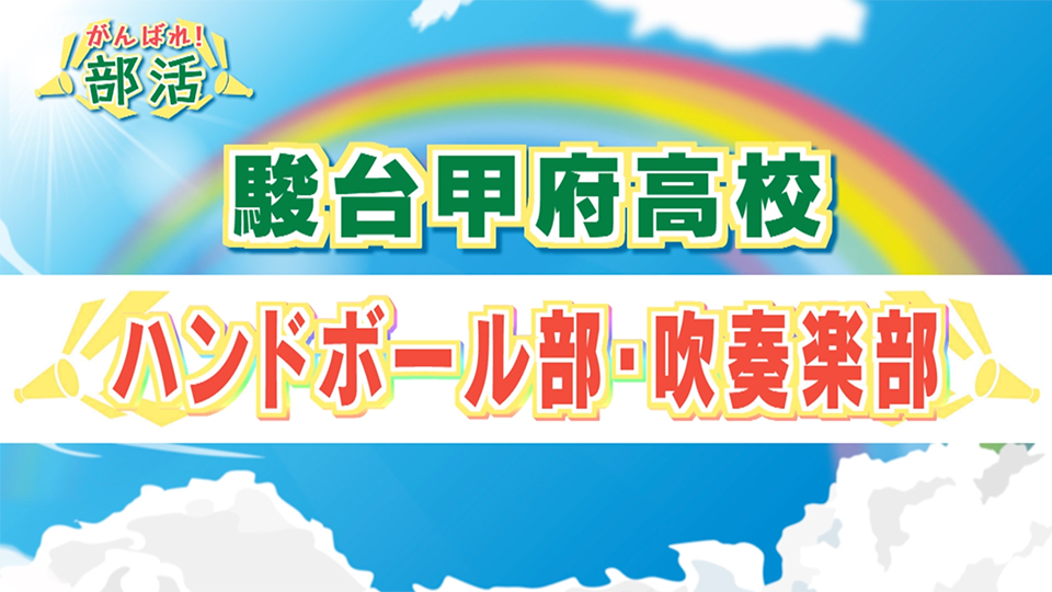 『がんばれ！部活』 駿台甲府高校　ハンドボール部・吹奏楽部